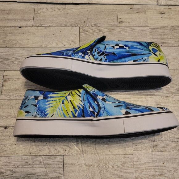 NEW Nike Court Rayale AC Print‎ Womens 10 Blue Canvas Slip-On Shoes Sneakers - Picture 10 of 13
